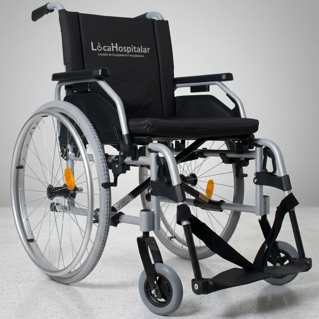 Cadeira de Rodas Extra Luxo (Pneu Anti-Furo) Até 125kg 1 LOCAÇÃO DE CADEIRA DE RODAS EXTRA LUXO PNEU ANTI FURO ATÉ 120KG