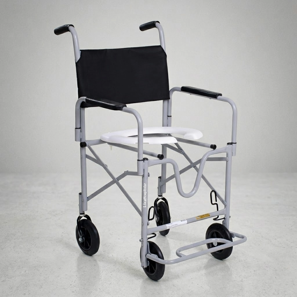 Cadeira De Banho Dobrável Até 90kg 1 Aluguel de Cadeira De Banho Dobrável Até 90kg em Belém